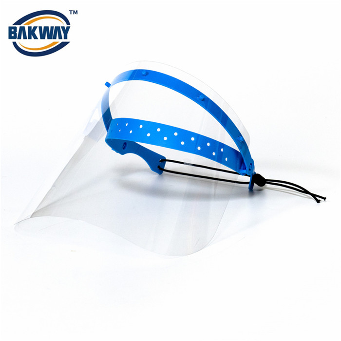 Clear PC Disposable Face Shied with Elastic Headband